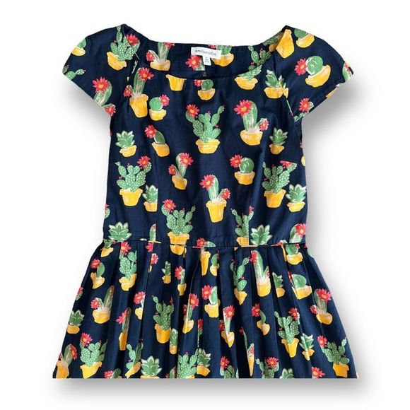 Emilyandfin Catcus Print Dress Size Medium - Picture 3 of 6